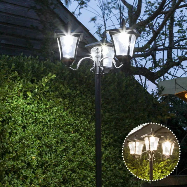 Lampe Solaire de Jardin Sphérique LED Terrasse Pointe D'Extérieur 5er Set