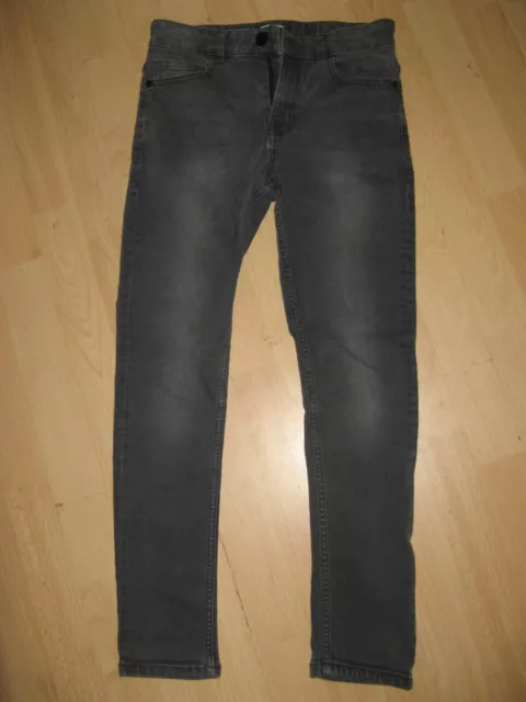 Worn Once Boys Next Dark Grey Stonewashed Skinny Fit Stretch Jeans Age 11-12