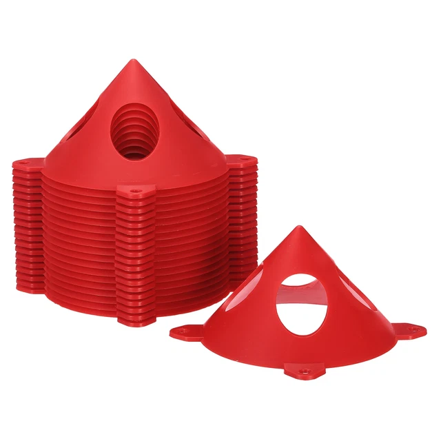 Pittura Supporti,20pz ABS Plastica Mini Cono Vernice Stand,Rosso