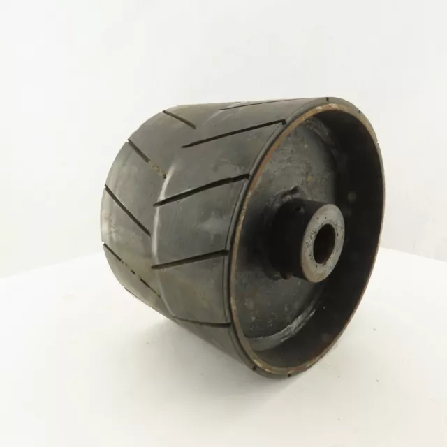 8-3/4" OD Lagged 6-1/4" Face Conveyor Drum Roller Pulley 1-1/4" Shaft