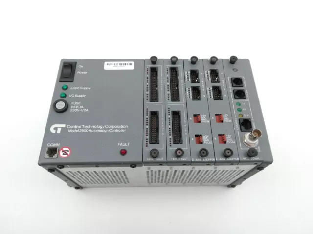 Control Technology 2600XM Automation Controller Rev C, 2203, 2716, 2206 Modules