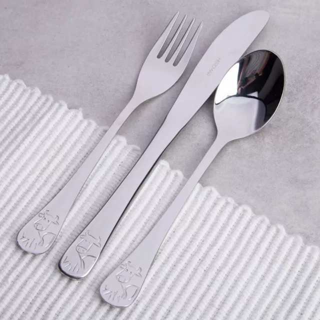 NEW Herdmar Kids Cutlery Cow Set 3pce