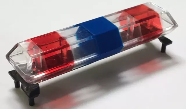 1/18 Code 3 Police Lightbar - RED-CLEAR-BLUE #1909