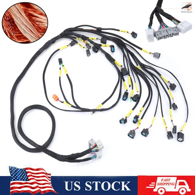 Tucked Engine Harness For Honda Acura K-Swap Integra RSX Type S Base EK EG OBD2