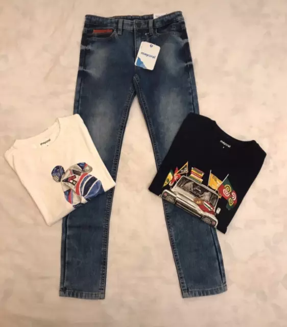 Outfit da bambino, 9 anni, Mayoral, pantaloni e 2 T-shirt