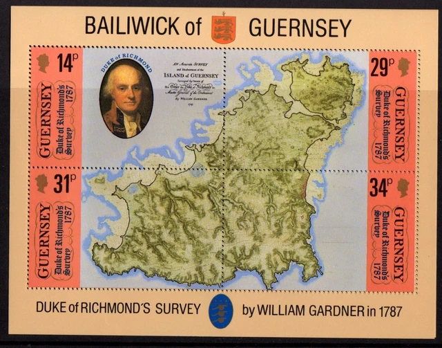 Guernsey SG MS393 Duke of Richmond 1987 minisheet MNH combined purchase offered