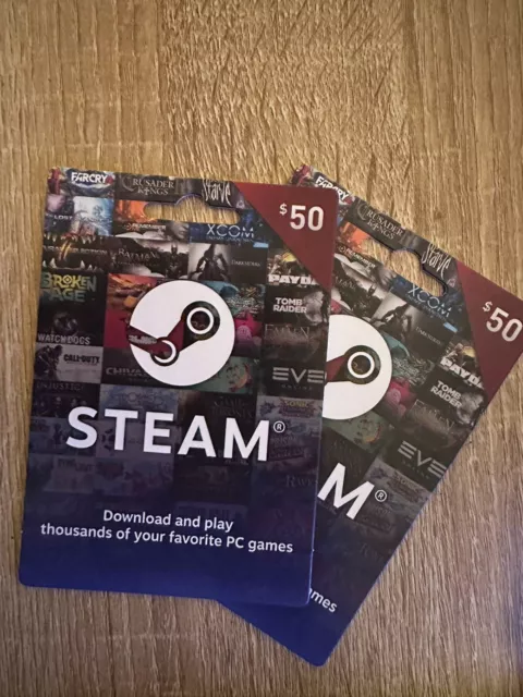 Steam Gift Card w/Receipt $100 Steam Wallet - FAST SHIPPING