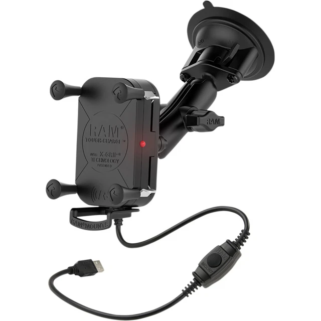 X-Grip supporto ventosa smartphone funzione di ricarica sfera B twist-lock ram mount