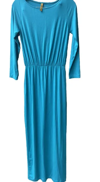 Rachel Pally Long Sleeve Maxi Blue Dress - Sz S