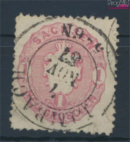 Briefmarken Sachsen 1863 Mi 16 Pracht gestempelt(9464380