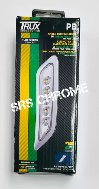 Peterbilt 579/567/587 Passenger SideMarker Light-Dual Revolution Amber/Green LED
