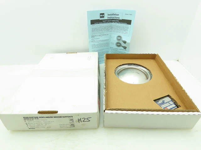 BS&B Safety Systems 1871160SV Rupture Disk 4" Type DV 14 psi(G) @ 150°F