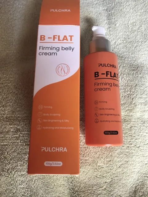 Pulchra~ B-FLAT ~ firming belly cream for cellulite and stretch marks ~ 3.52 oz