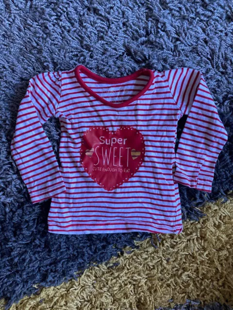 Early Days Baby Long Sleeve Striped Pattern T Shirt - Age 6-9 Months