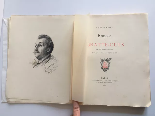 Prosper MARIUS ronces et gratte-culs Jules lemonnyer 1884 numéroté vélin E.O 3