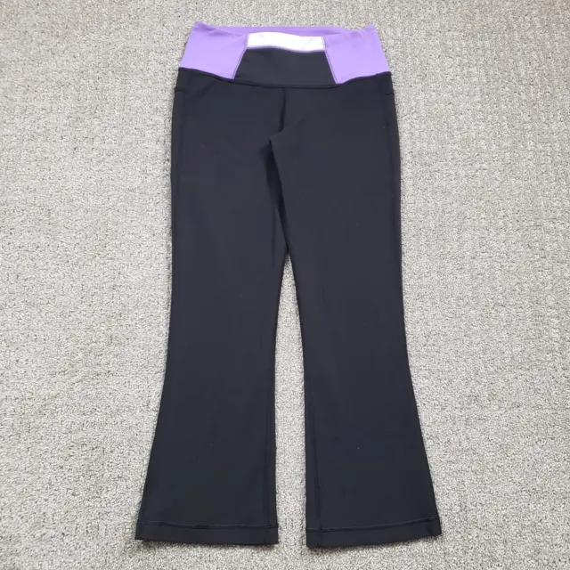 Lululemon Align Wide Leg Crop Pants With Pockets Black Women's Size 4
