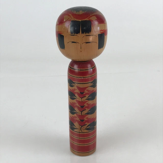 Japanese Wooden Kokeshi Doll Vtg Figurine Traditional Craft Toy KF603