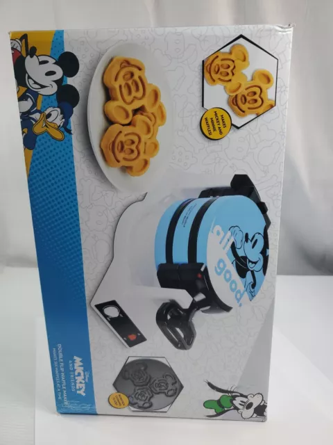 Disney Mickey and Minnie Mouse Double Flip Waffle Maker - NEW IN BOX - FAST SHIP