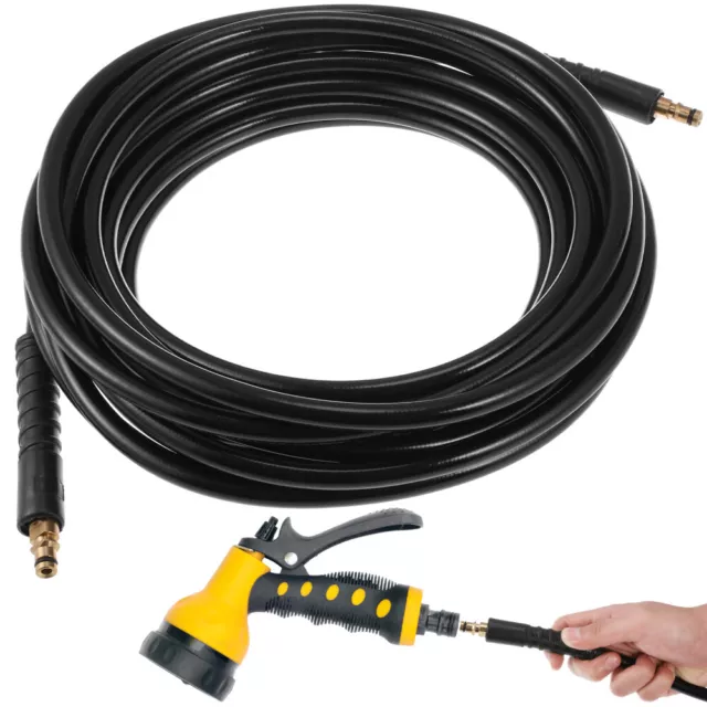 High-Pressure Washer 10m Extension Hose Replacement Compatible with