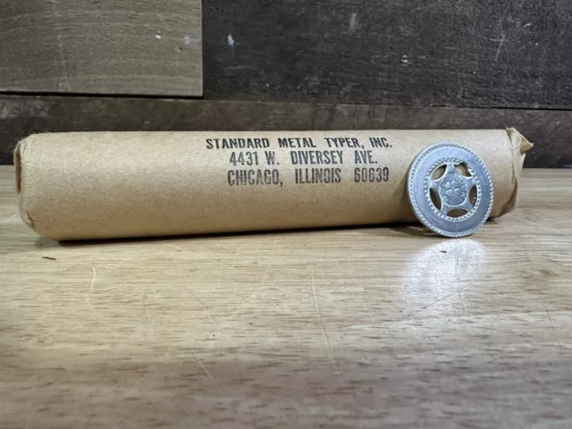 Vintage Harvard Standard Roll Of Aluminum Good Luck Metal Typer Token Coins NOS