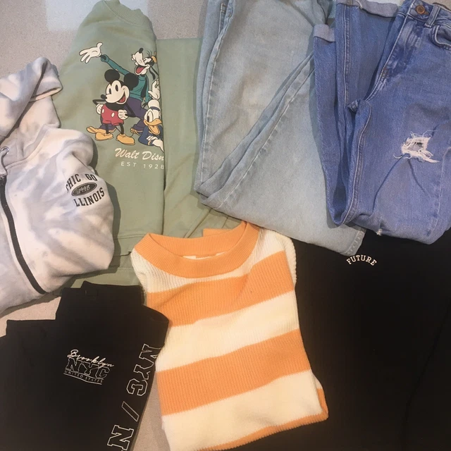 Big BUNDLE OF GIRLS CLOTHES Jeans Sweatshirt Leggings Jumper New Look M&S Age 11