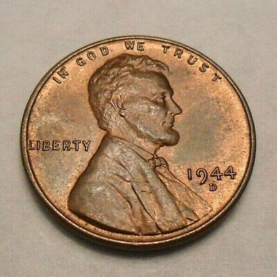 1944 D Lincoln Wheat Cent / Penny Coin  *FINE OR BETTER*  **FREE SHIPPING**