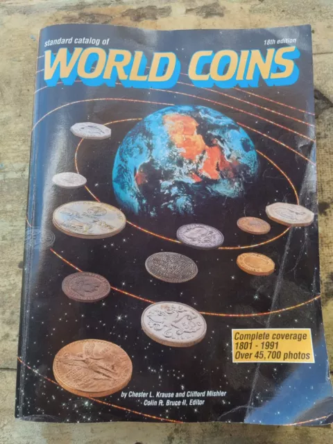 18th edition World coins catalog - 1968 pages, coin book