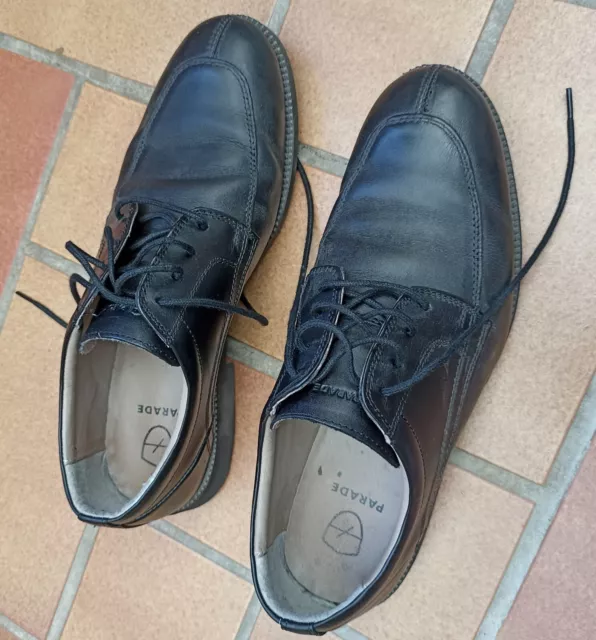 chaussures de travail habillées Parade Hector 42 cuir noir service hôtelier