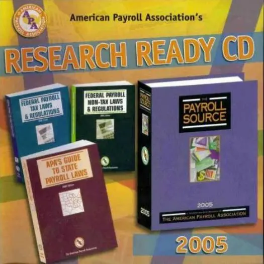 American Payroll Association's Research Ready CD 2005 PC accounting references!