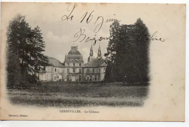 GERBEVILLER - Meurthe et Moselle - CPA 54 - le Chateau