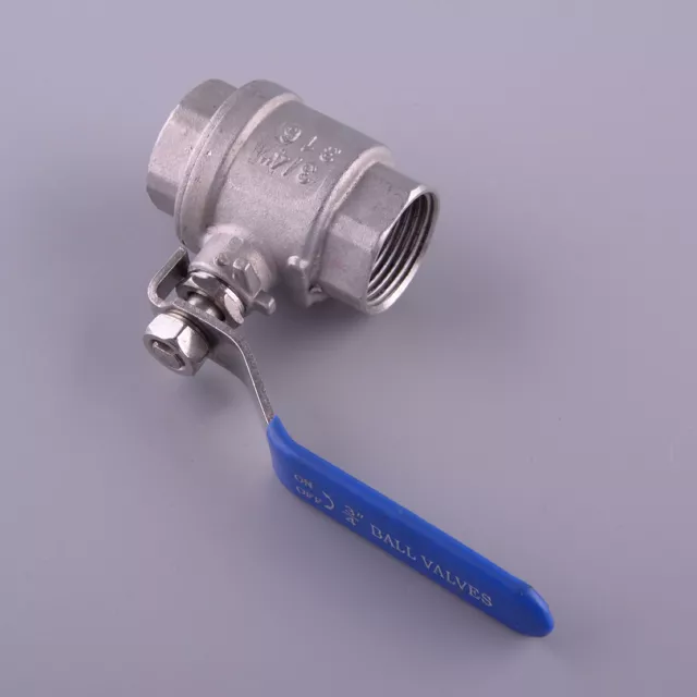 3/4" NPT Threaded Full Port 2 piece Ball Valve Stainless Steel SS 304 1000 WOG