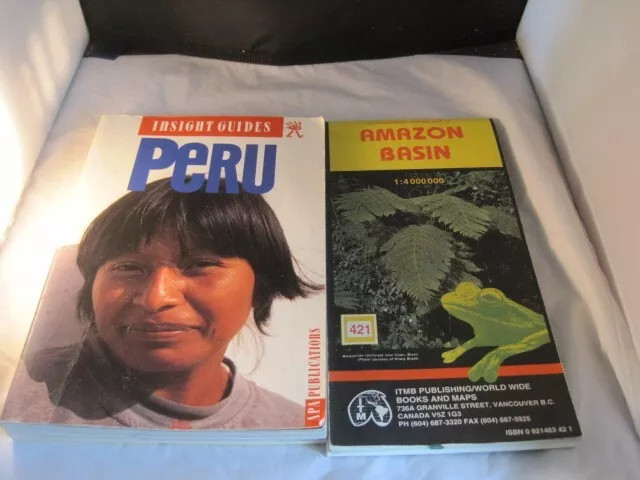 PERU BY INSIGHT Guides Travel Guide and Amazon Basin Full Map $1.99