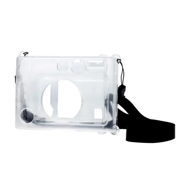 Transparent Instant Camera Case Cover for Fujifilm Mini EVO Camera with Strap