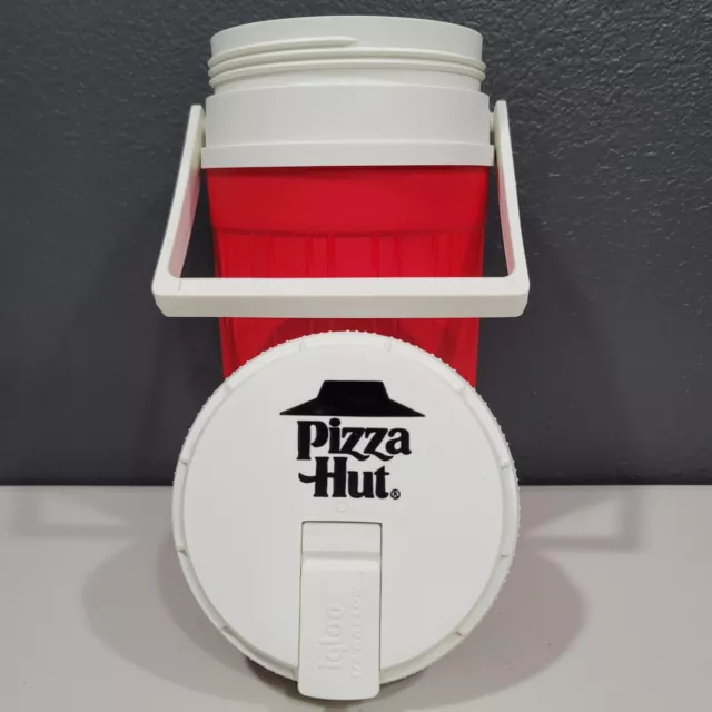 Vintage 1986 Igloo Pizza Hut Promotional 1/2 Gallon Red Water Jug Thermos Cooler