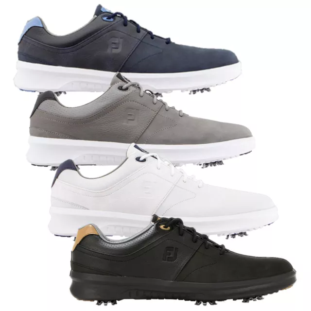 FootJoy Hommes Contour Golf Imperméable Chaussures Cuir Dopés Léger 2022