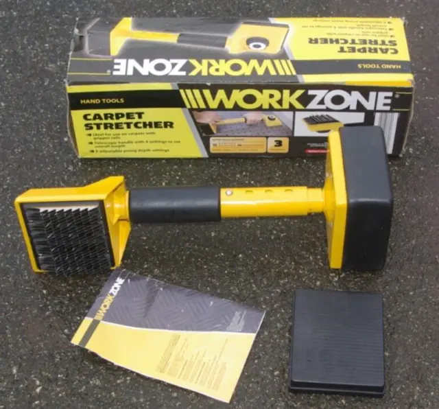 Estirador de alfombras Workzone herramienta para patear rodilla en caja