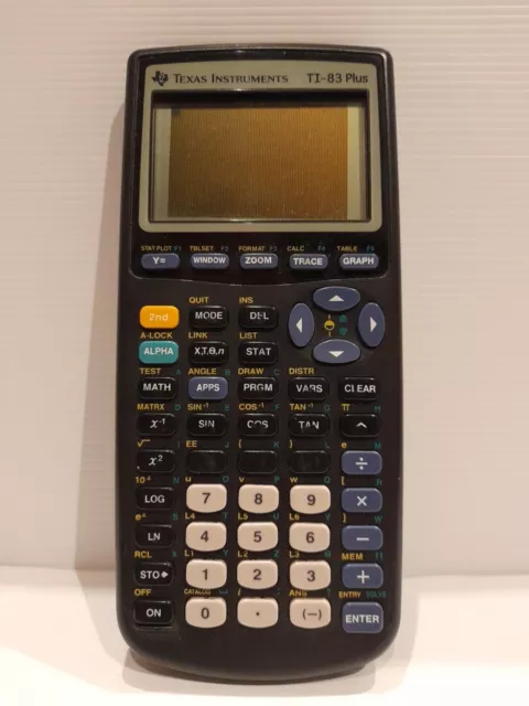 Texas Instruments Ti-83 Plus Graphing Calculator Back To School Used Working