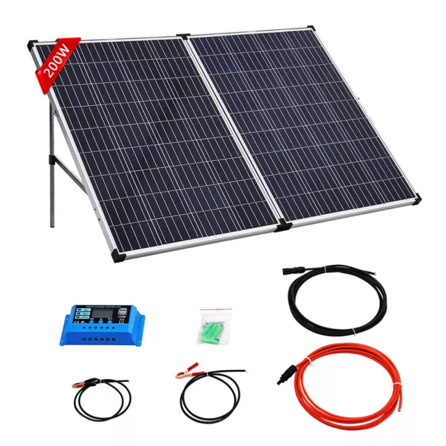 Solar Panel Kit 200W Mono Starter 12V with Charge Controller RV Off-Grid Panels