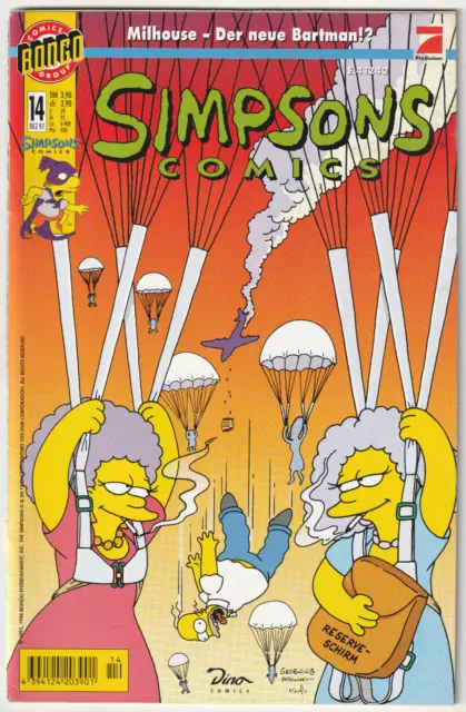 Simpsons Comics #14 The New Bartman!?, Dino 1997 | TOP Z1 | BONGO COMICS