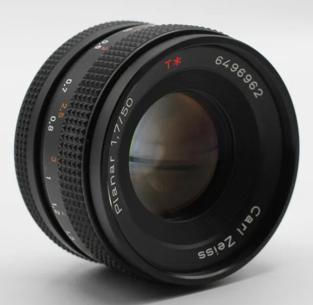 CARL ZEISS Objektiv Lens PLANAR 1,7/50 Red T für YASHICA / CONTAX