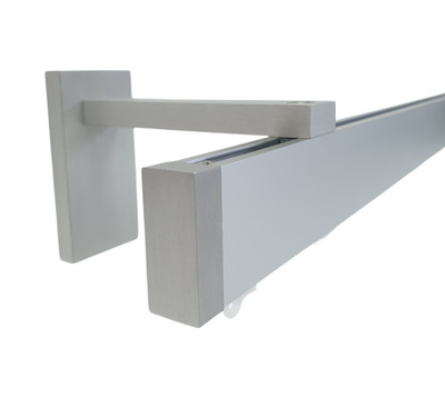 in lega di alluminio per camera da letto facile da installare Lavecar supporto per asta per tende soggiorno Set di 4 staffe per asta per tenda 4 pezzi 