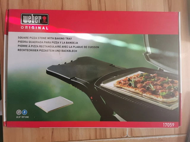 Weber Pizzastein mit Backblech, 30x44cm, 1x benutzt