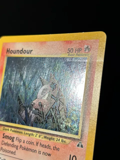 Pokemon Card - 1st Edition Houndour Neo Discovery 5/75 Holo Rare 3