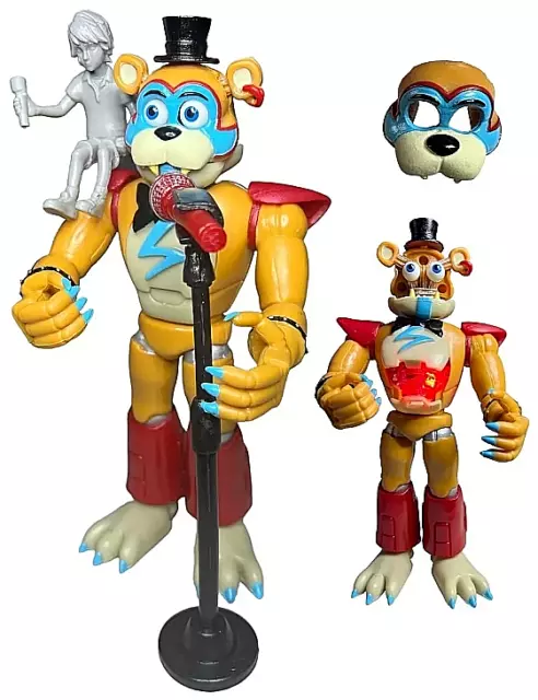 mexican BUNDLE GLAMROCK figure 5.77 FNAF five nights at freddys SECURITY  BREACH