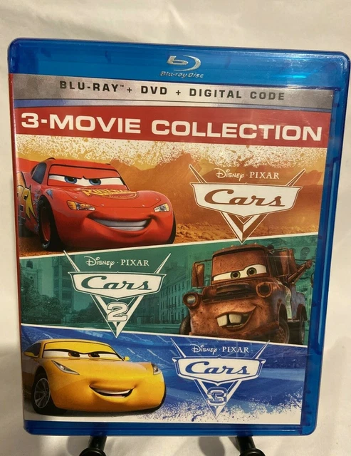 DISNEY PIXAR CARS: 3-Movie Collection Blu-Ray DVD Digital Code Movie