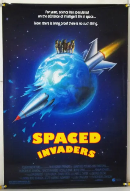 Spaced Invaders Ds Rolled Original One Sheet Movie Poster Alien Invasion (1990)