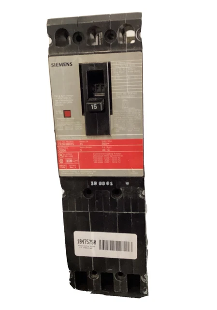 Siemens CED63B015 Molded Case Circuit Breakers