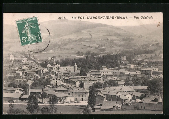CPA Sainte-Foy-lès-L´Argentière, Vue Generale