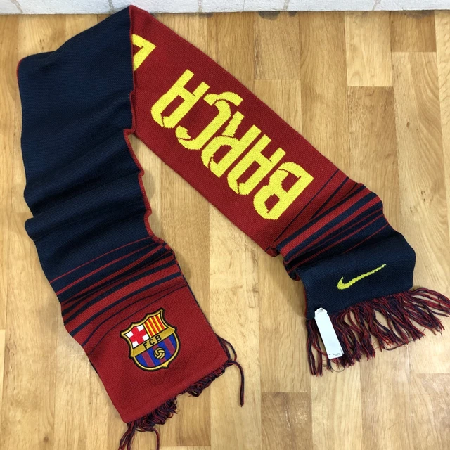 Nike FCB Fc Barcelona Reversible Scarf football soccer knit