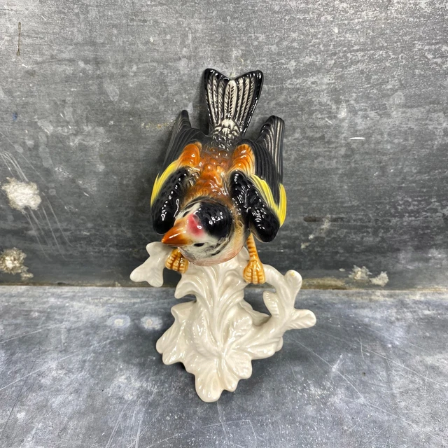 Oiseau en porcelaine de Goebel, céramique allemande, début XXème 2